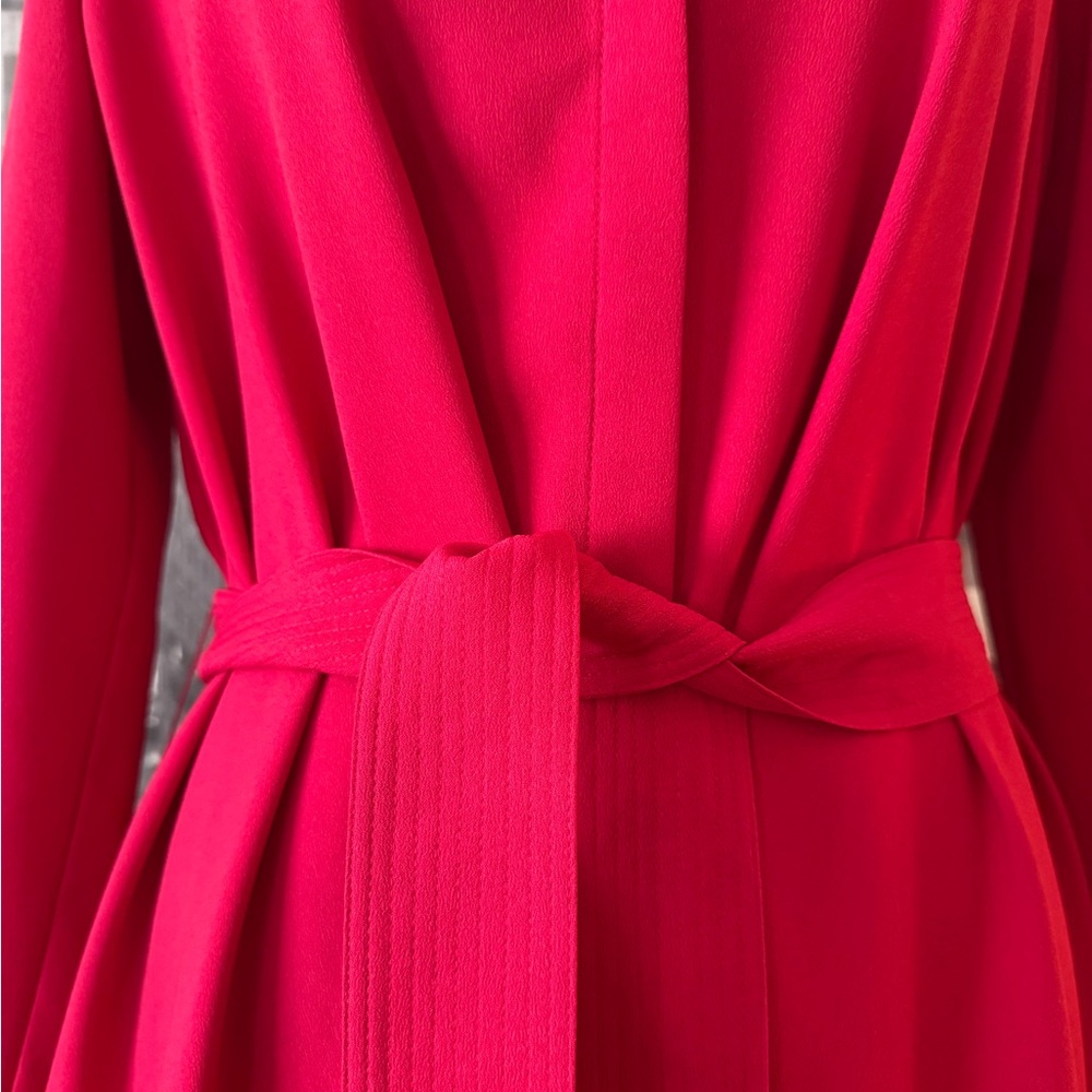 NWOT Maje Rivoise Fushia Belted Long Sleeve Dress - Picture 4 of 9